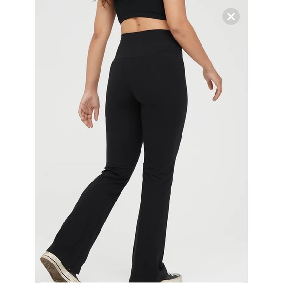 Aerie Leggings Womens XXL Black OG Super Flare Offline High Waisted Lounge 2XL - Picture 2 of 10